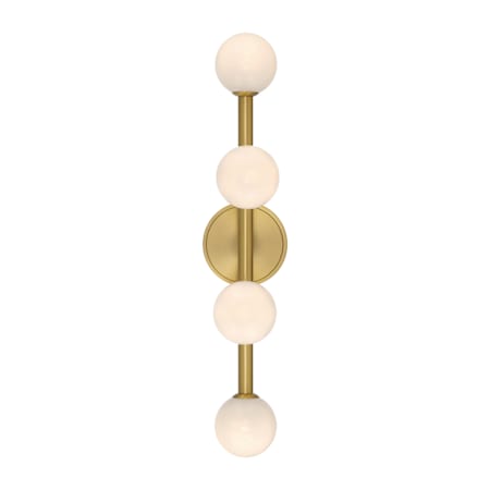 Crystorama Lighting Group Terrell 4 Light 24" Wide LED Vanity Light Luxe Gold