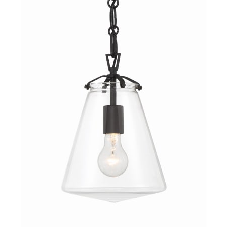 Crystorama Lighting Group Voss 8" Wide Mini Pendant Matte Black