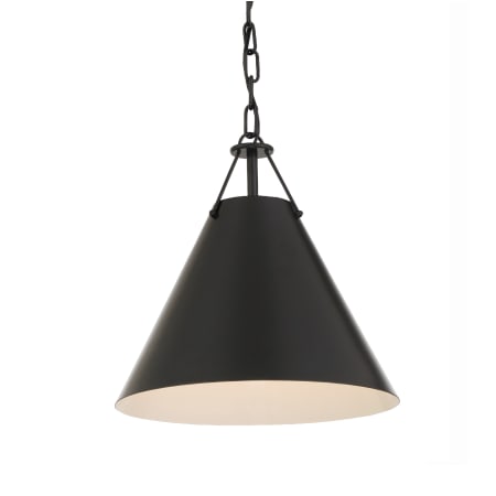 Crystorama Lighting Group Xavier 12" Wide Pendant Matte Black