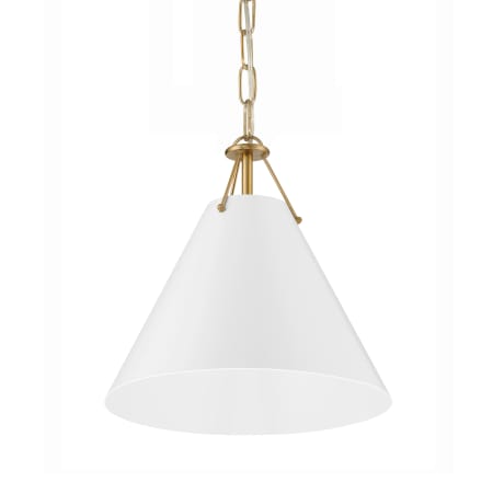 Crystorama Lighting Group Xavier 12" Wide Pendant Vibrant Gold