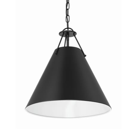 Crystorama Lighting Group Xavier 3 Light 16" Wide Pendant Matte Black