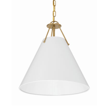 Crystorama Lighting Group Xavier 3 Light 16" Wide Pendant Vibrant Gold