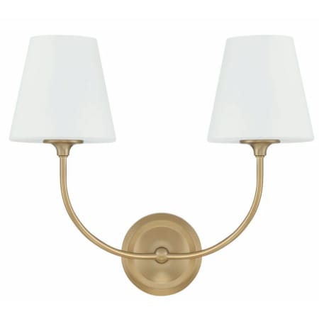 Crystorama Lighting Group Sylvan 2 Light 15" Tall Wall Sconce Vibrant Gold