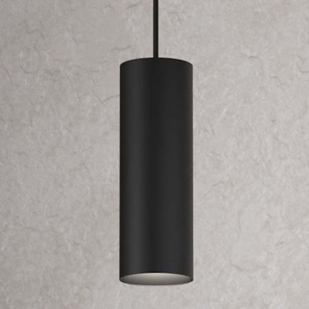 CSL Lighting LED Cylinder 3" Wide 3000K LED Mini Pendant Matte Black