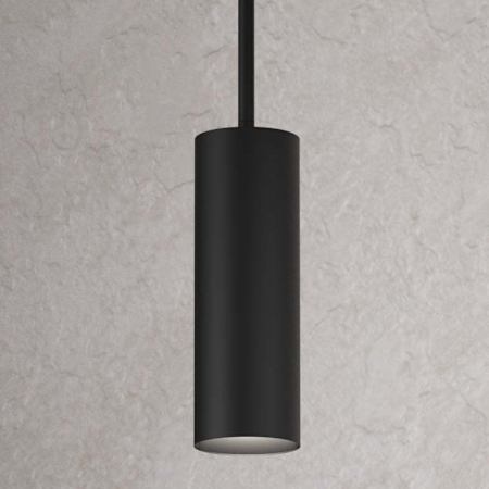 CSL Lighting LED Cylinder 3" Wide 3500K LED Mini Pendant Matte Black