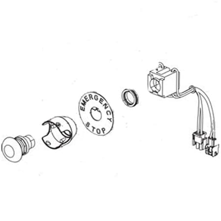 Cummins Local Emergency Stop Switch for RS13 / RS100 Standby Generators N/A