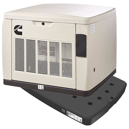 Cummins Quiet Connect Series 13kW (120 / 240V) Single-Phase Air Cooled Multi-Fuel Extreme Cold Weather Standby Generator with 200a Service Disconnect and Pad N/A