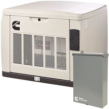 Cummins Quiet Connect Series 20kW (120 / 240V) Single-Phase Air Cooled Multi-Fuel Standby Generator with 200a Service Disconnect N/A