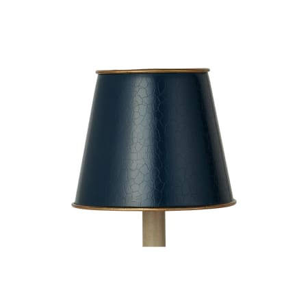 Currey and Company Tole 6" W x 5" L Blue Metal Lighting Shade Blue