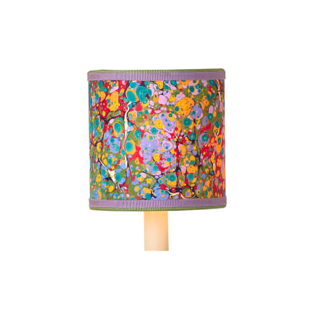 Currey and Company Marble 5" W x 5" L Cylinder Multicolor Marbleized Paper Lighting Shade Multicolor
