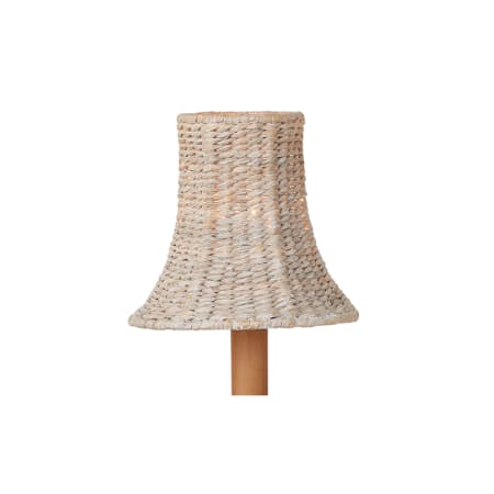 Currey and Company Bell 6" W x 5" L Whitewash Seagrass Lighting Shade Whitewash