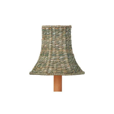Currey and Company Bell 6" W x 5" L Teal Seagrass Lighting Shade Teal