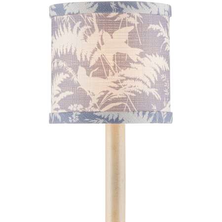 Currey and Company Aviary 5" L Lighting Shade Dusty Blue / Ivory