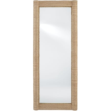 Currey and Company Vilmar 30" W x 74" H Rectangular Framed Bathroom Mirror Natural