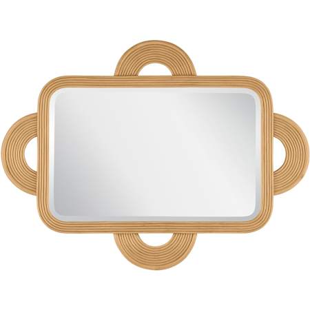 Currey and Company Santos 35-1/4"W x 47-1/4"H Rectangular Beveled Framed Accent Mirror Sea Sand