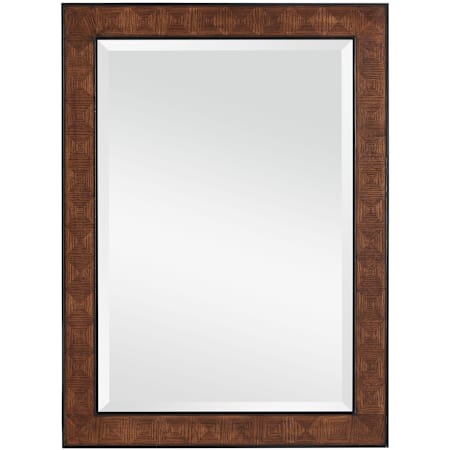 Currey and Company Dorian 30" W x 38" H Rectangular Framed Bathroom Mirror Kona / Black