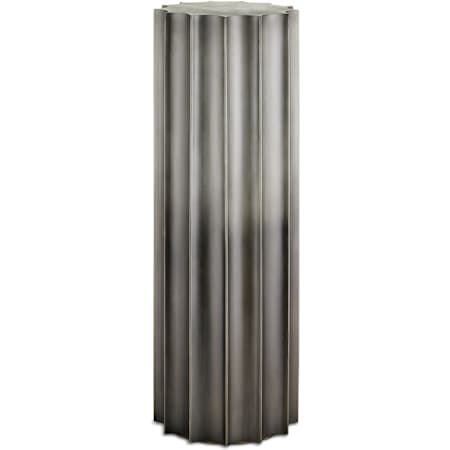 Currey and Company Kanti 12" Diameter Iron Accent Table with Ombre Effect Graphite