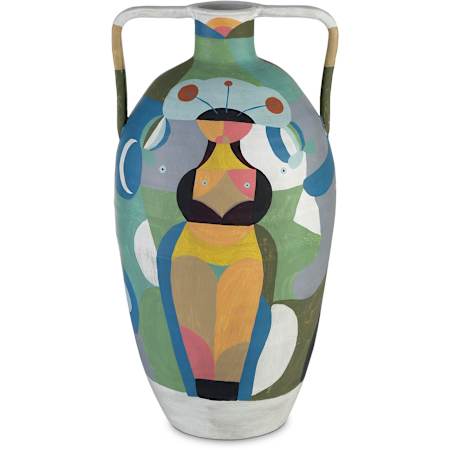Currey and Company Amphora 12" Wide Vase Multicolor