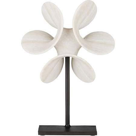 Currey and Company Helice 18.5" Tall Statue Natural / Black