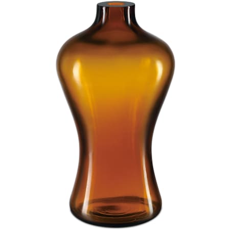 Currey and Company Amber and Gold Peking 7.5" Wide Vase Amber