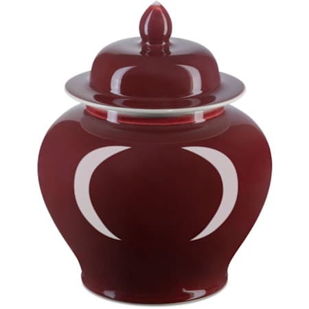 Currey and Company Oxblood 9.5" Wide Jar Imperial Red