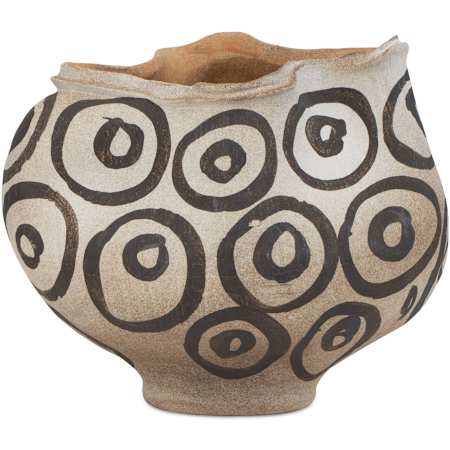 Currey and Company 12.5" Wide Bowl Textured Brown / Light Earth