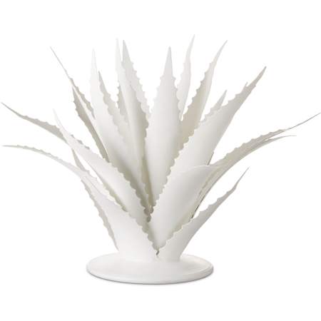 Currey and Company Agave 28" Tall Statue Gesso White