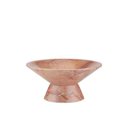 Currey and Company Lubo 4-1/2" x 9-1/2" Marble Decorative Bowl Natural