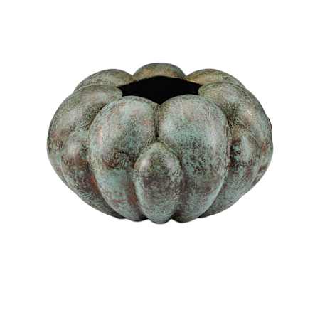 Currey and Company 9" x 14" Aluminum Decorative Bowl Verdigris