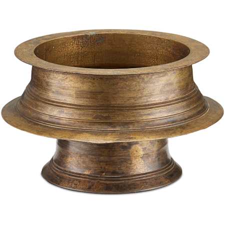 Currey and Company 6" Tall Brass Decorative Bowl Antique Brass
