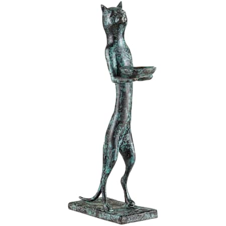 Currey and Company 16" Tall Bronze Animal Statue Green Granite