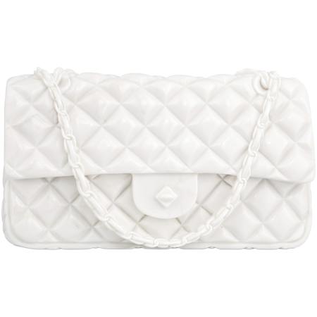 Currey and Company 8" Tall Marble Faux Purse Statue White