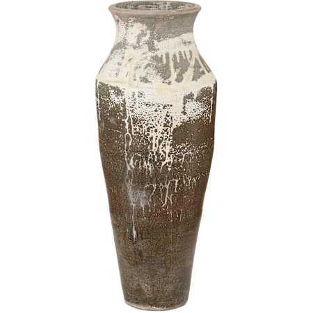 Currey and Company Capizzi 40" Tall Ceramic Garden Decorative Urn Antique White