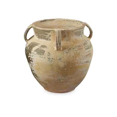 Currey and Company Agrigento 28-3/4" x 28-3/4" Terracotta Planter Antique White