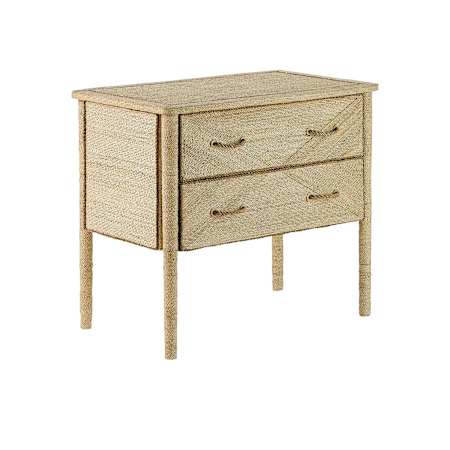 Currey and Company Kaipo 36" Wide Abaca Rope Chest Natural