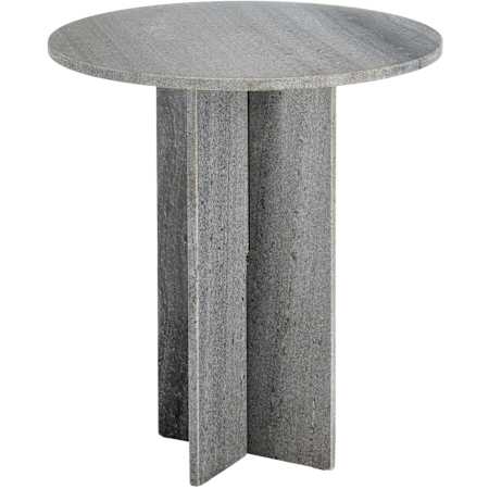 Currey and Company Harmon 18" Wide Accent Table Gray