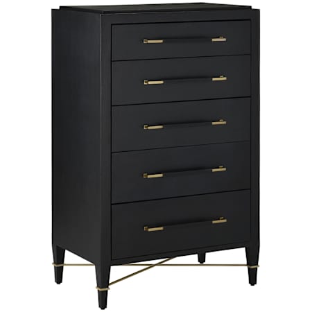 Currey and Company Verona 32" Wide Dresser Chanterelle / Coffee / Champagne