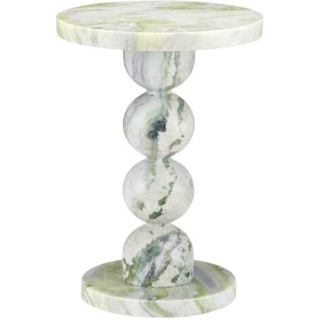 Currey and Company Turner 14" Wide Marble Table Natural