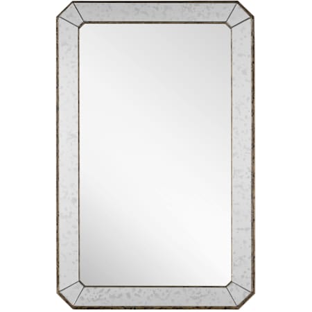 Currey and Company 26" W x 41" H Specialty Framed Bathroom Mirror Antique Mirror