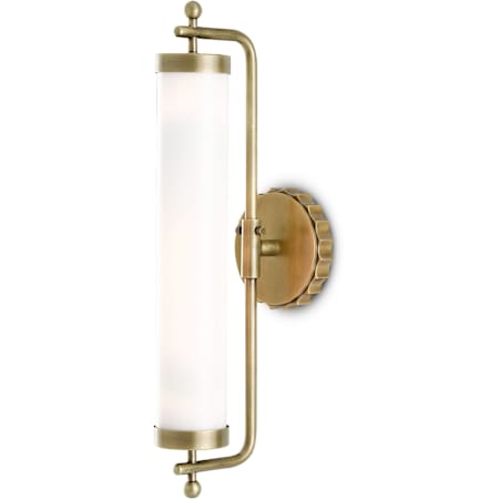 Currey and Company Latimer 20" Tall Wall Sconce with Glass Shade Antique Brass