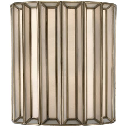 Currey and Company Daze 12" Tall Wall Sconce with Glass Shade Antique Brass / White