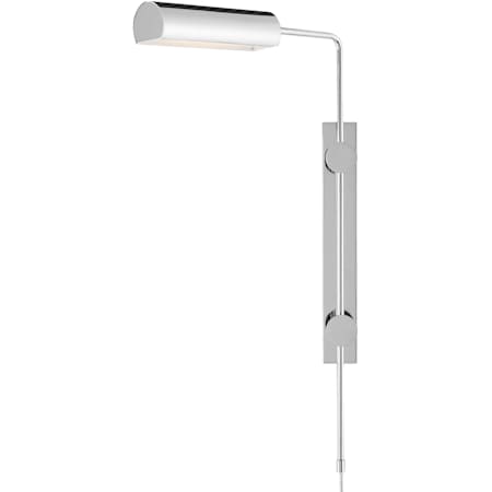 Currey and Company Satire 26" Tall LED Plug-In Wall Sconce Polished Nickel