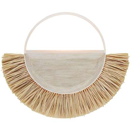 Currey and Company Seychelles 16" Tall Wall Sconce Sugar White / Sandstone / Natural