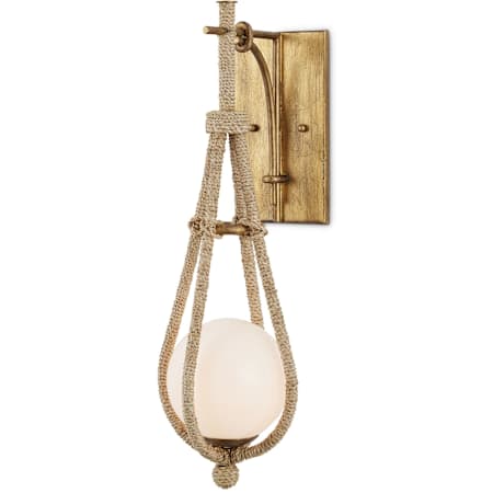 Currey and Company Passageway 23" Tall Wall Sconce Natural / Gold / White