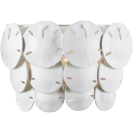 Currey and Company Tulum 3 Light 13" Tall Wall Sconce Sugar White / White