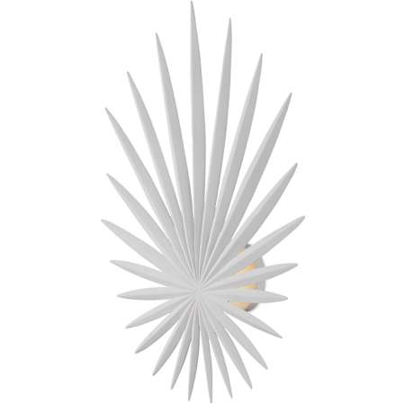 Currey and Company Bismarkia 29" Tall LED Wall Sconce Gesso White
