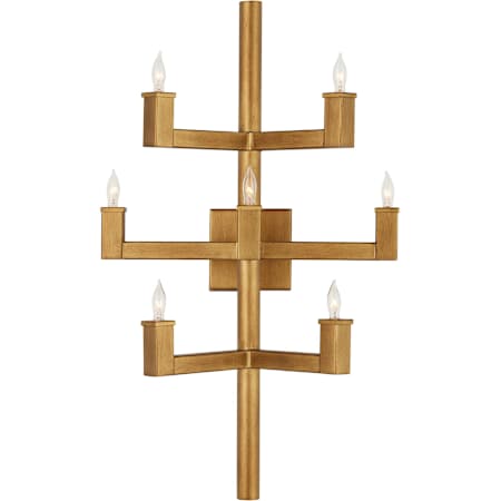 Currey and Company Andre 7 Light 27" Tall Wall Sconce Brass