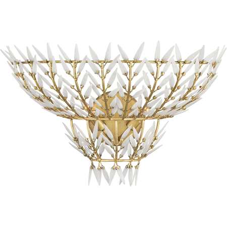 Currey and Company Magnum Opus 2 Light 16" Tall Wall Sconce Brass / White