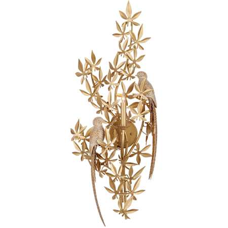 Currey and Company Aviary 35" Tall Wall Sconce Swedish Gold