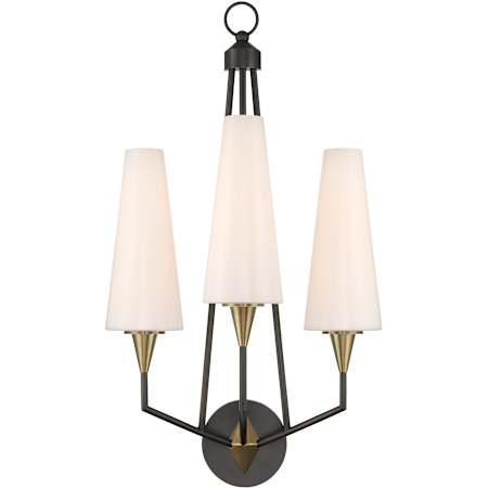 Currey and Company Hennin 33" Tall LED Wall Sconce Polished Antique Brass / Oil Rubbed Bronze